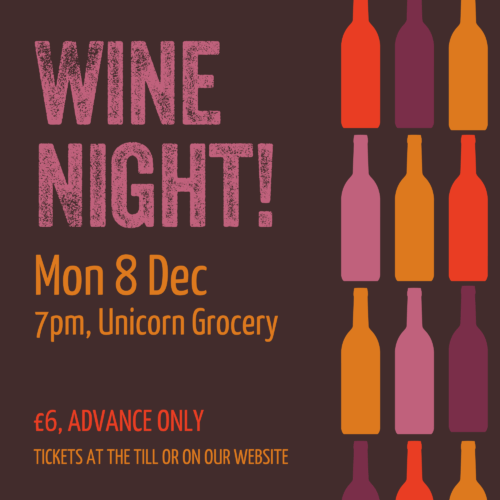 Winter Wine Tasting - 7pm, Mon 8th December 2025